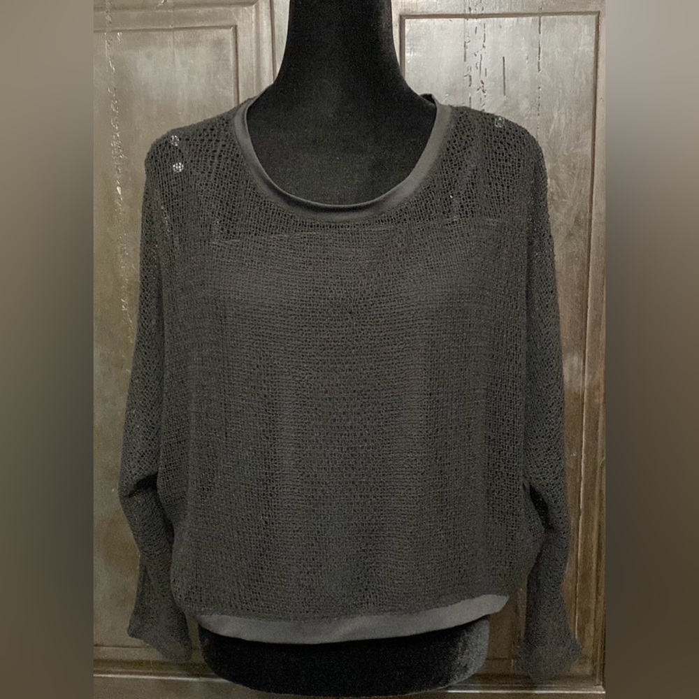 One7Six Black oversized Sweater w/ camisole - Size medium